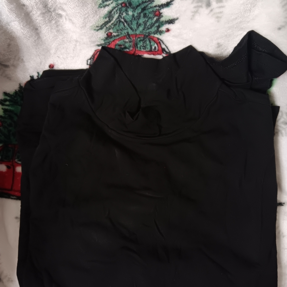Terra & Sky Charcoal Turtleneck Top